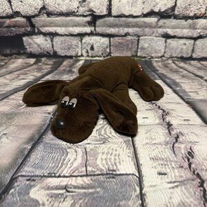 Vintage 1980's Tonka Pound Puppies Long Eared Plush 8” Dark Brown Chocolate